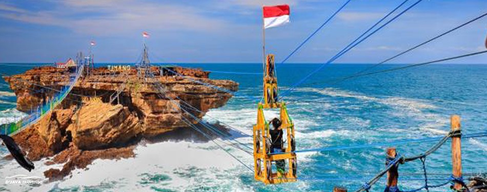 Gondola Pantai Timang Gunungkidul jangan lupa bawa nyali